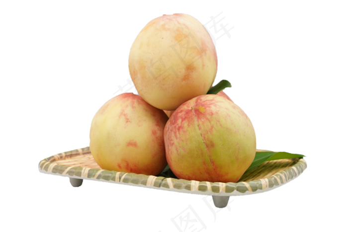 一盘水果桃子30002000px300dpi