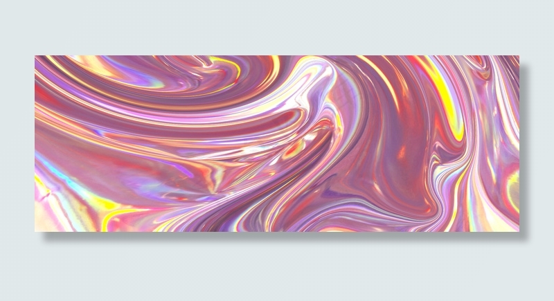 简约扁平镭射虹彩时尚大气背景(1920*700px )