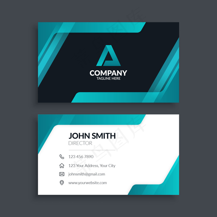 现代未来紫色名片eps,ai矢量模版下载