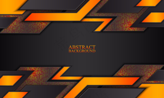 半色调风格背景中的橙色森伯斯特epsai矢量模版下载