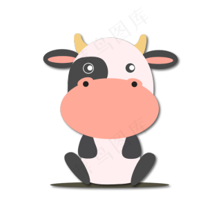 卡通奶牛图片