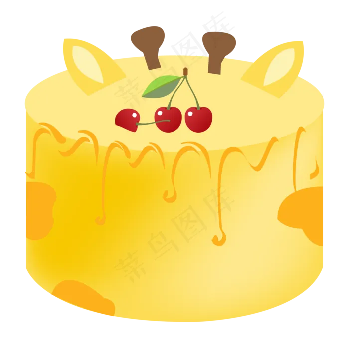 黄色樱桃蛋糕