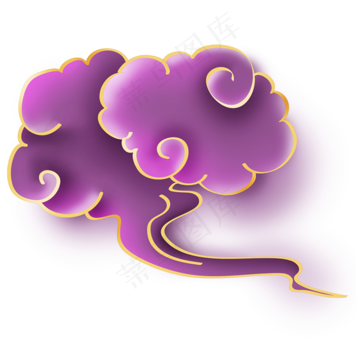 中国风粉色祥云(2000x2000(dpi:300))psd模版下载