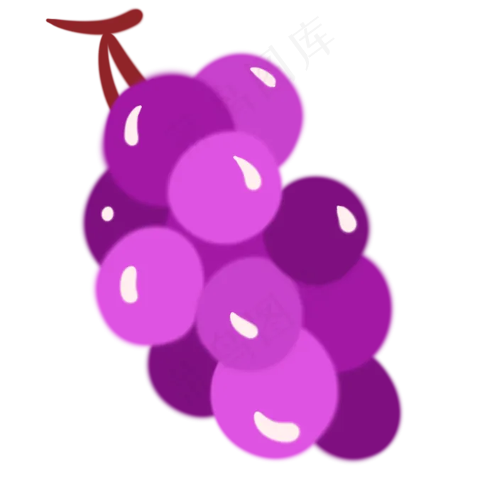 葡萄水果植物紫色可爱
