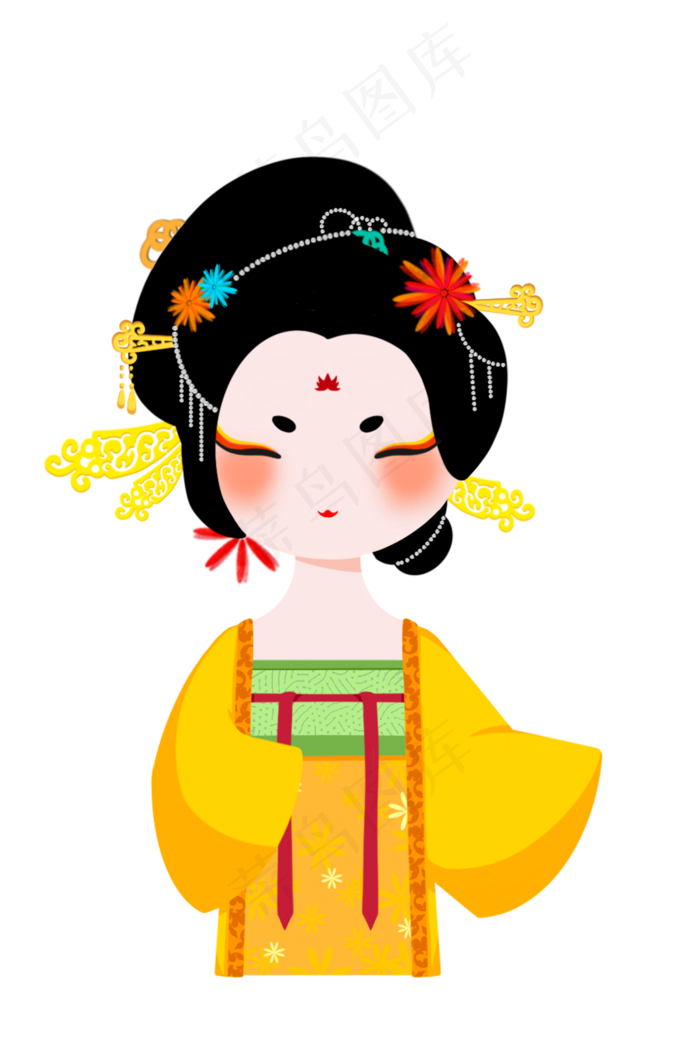 古代宫廷贵妃2000x3000dpi300psd模版下载