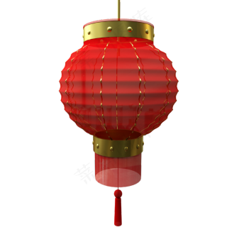 春节装饰圆灯笼,免抠元素