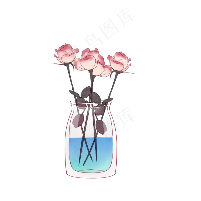 玫瑰花水瓶玫瑰花瓶