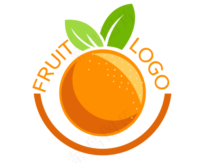 黄色橙子logo2500x2000dpi300psd模版下载