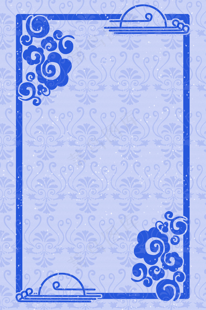 矢量古风青花瓷底纹花纹背景35455315pxpsd模版下载