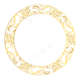 欧式手绘圆形花纹epsai矢量模版下载