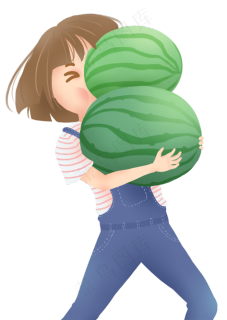 夏天立夏小清新西瓜配图(2880x1620(dpi:300))psd模版下载 - 菜鸟图库