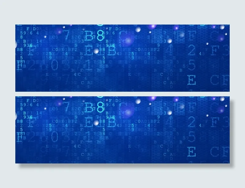 电子科技蓝色数码智能banner