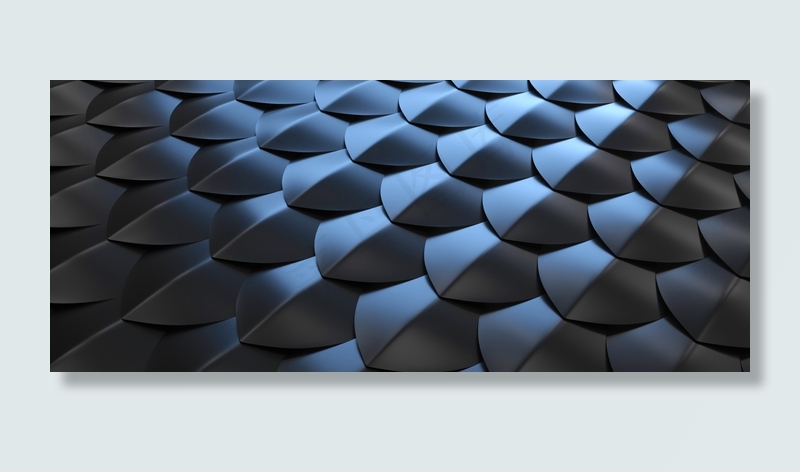 c4d黑色鳞片纹理背景1920800px