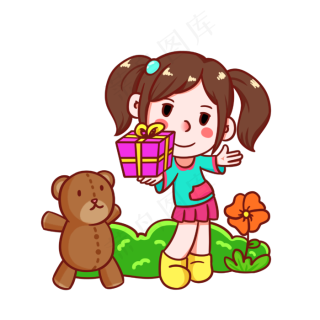 儿童节开心收礼物2000x2000dpi300psd模版下载