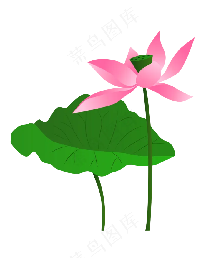 矢量卡通粉色莲花41675208px300dpiai矢量模版下载