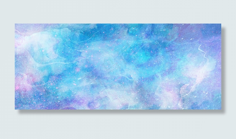 梦幻星空水彩浪漫背景 菜鸟图库