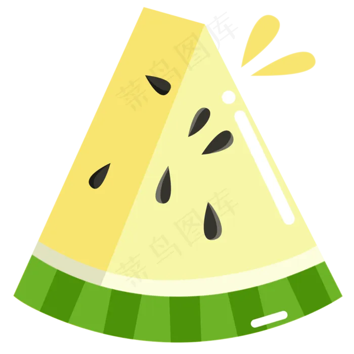 三角形黄色西瓜