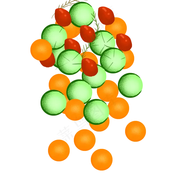 夏日水果图案