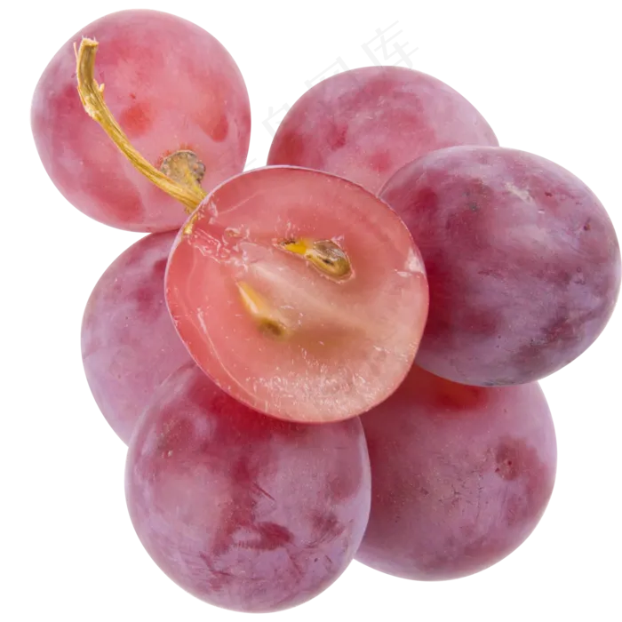 紫色圆弧葡萄水果食物元素