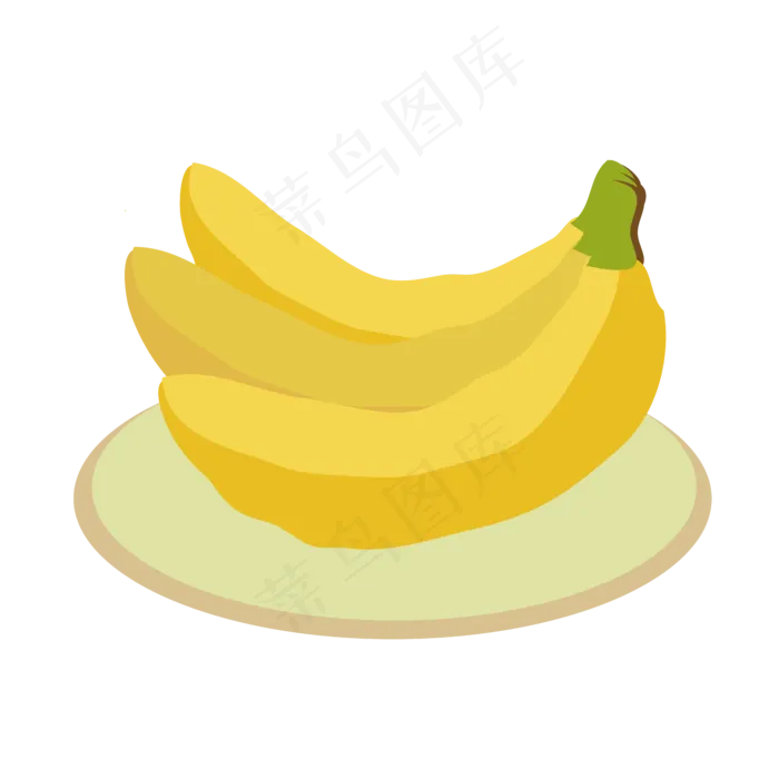 手绘卡通香蕉水果可商用元素