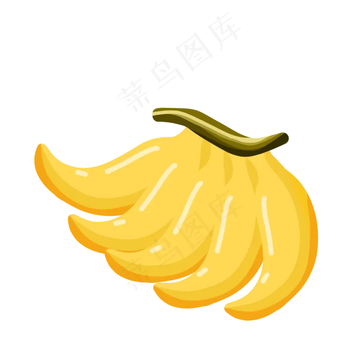 手绘水果香蕉一串大香蕉