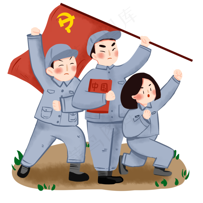 七一建党节建军节革命人物免抠png20002000px300dpipsd模版下载