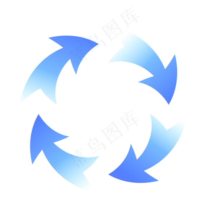 矢量渐变循环透气箭头免抠元素20002000px300dpiai矢量模版下载