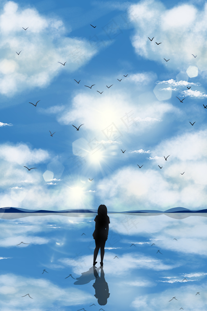 图片天空夏天的云唯美图片ps天空素材图片天空背景ps夏日风唯美图片