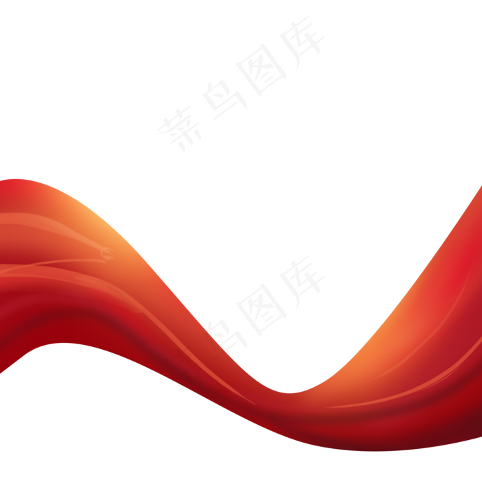 海报漂浮红丝带免抠元素20002000px300dpipsd模版下载