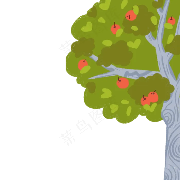 卡通苹果树PNG下载