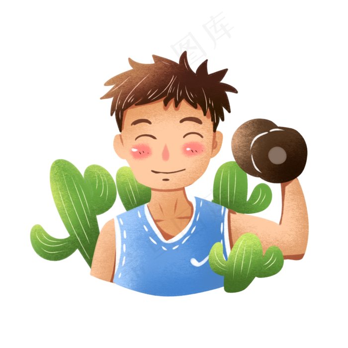 教师节体育老师手绘商用手绘插画3543x4724dpi150psd模版下载