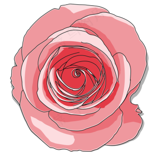 七夕情人节玫瑰花可商用元素cdr矢量模版下载