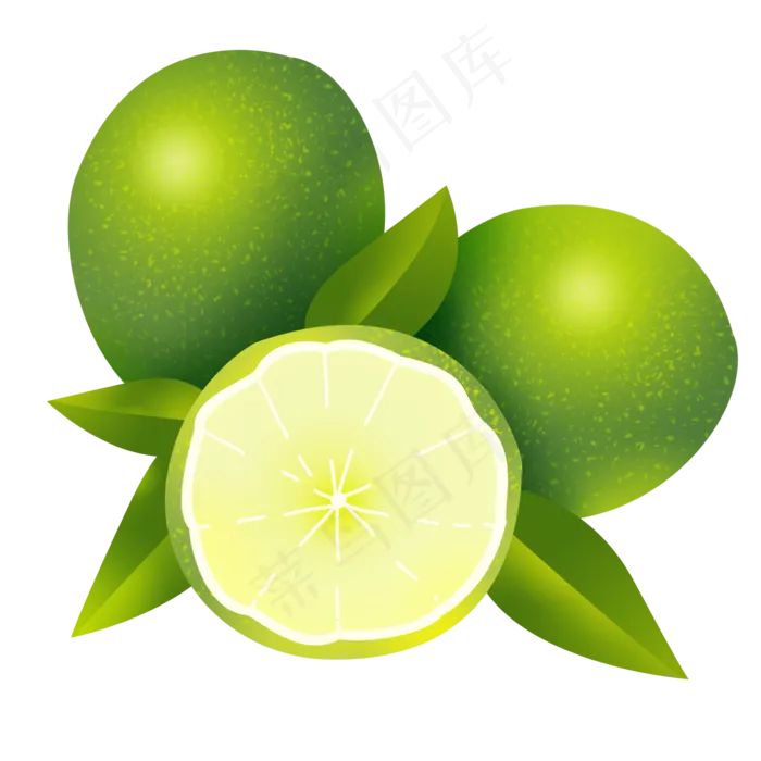 绿色柠檬水果