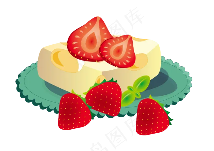 浪漫情人节草莓蛋糕