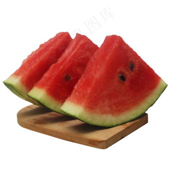 切成三角块的西瓜高清摄影图片