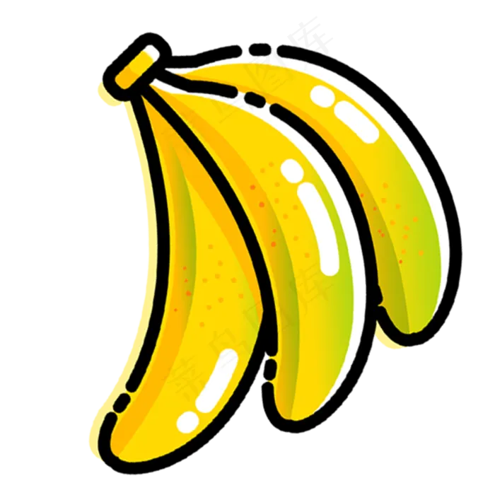 卡通香蕉PNG下载