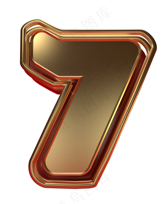 2020倒计时数字7免抠元素2000x2000dpi300psd模版下载