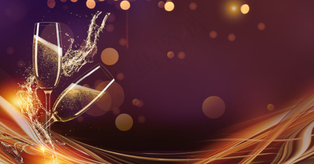 商务简约企业答谢酒会黑金背景1920800pxpsd模版下载