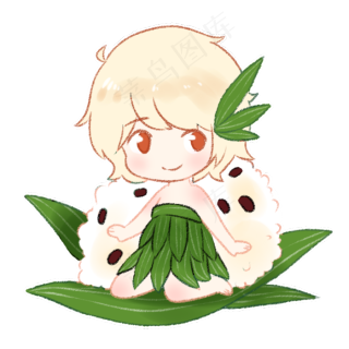 拟人粽子4000x4000dpi300psd模版下载