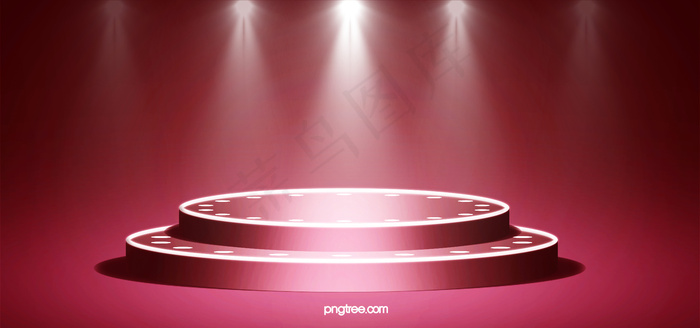 红色舞台圆形效果背景1920900pxpsd模版下载