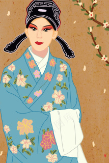 中国风传统戏曲文化商务ppt模板