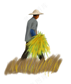 收获稻谷丰收绿色环保psd模版下载