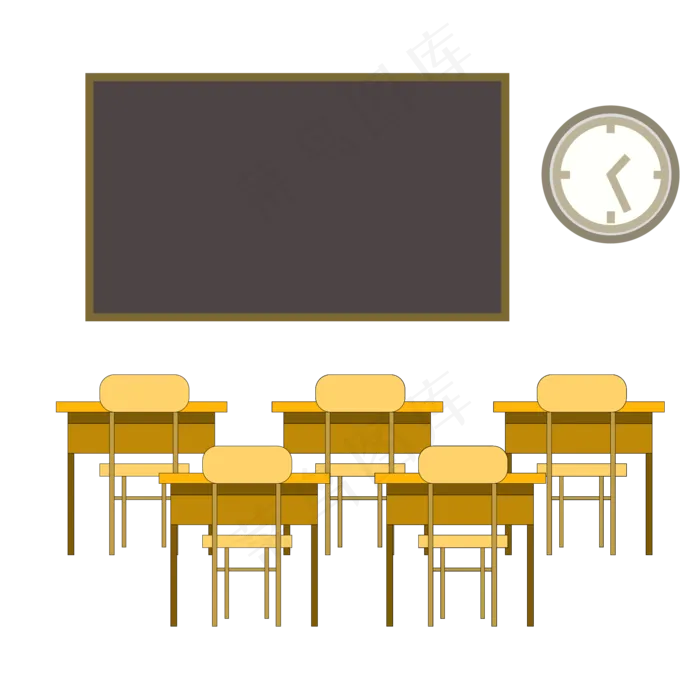 教室桌椅板凳