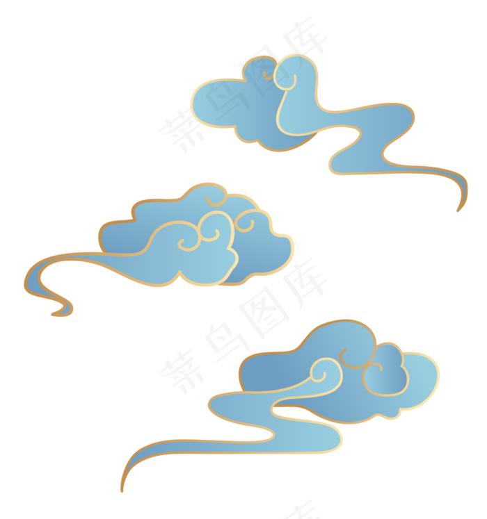 新中式国潮云纹2000x2000dpi300ai矢量模版下载