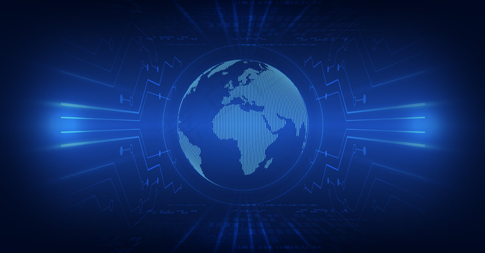 大气星球科技数据地球(1920*1000px )psd模版下载