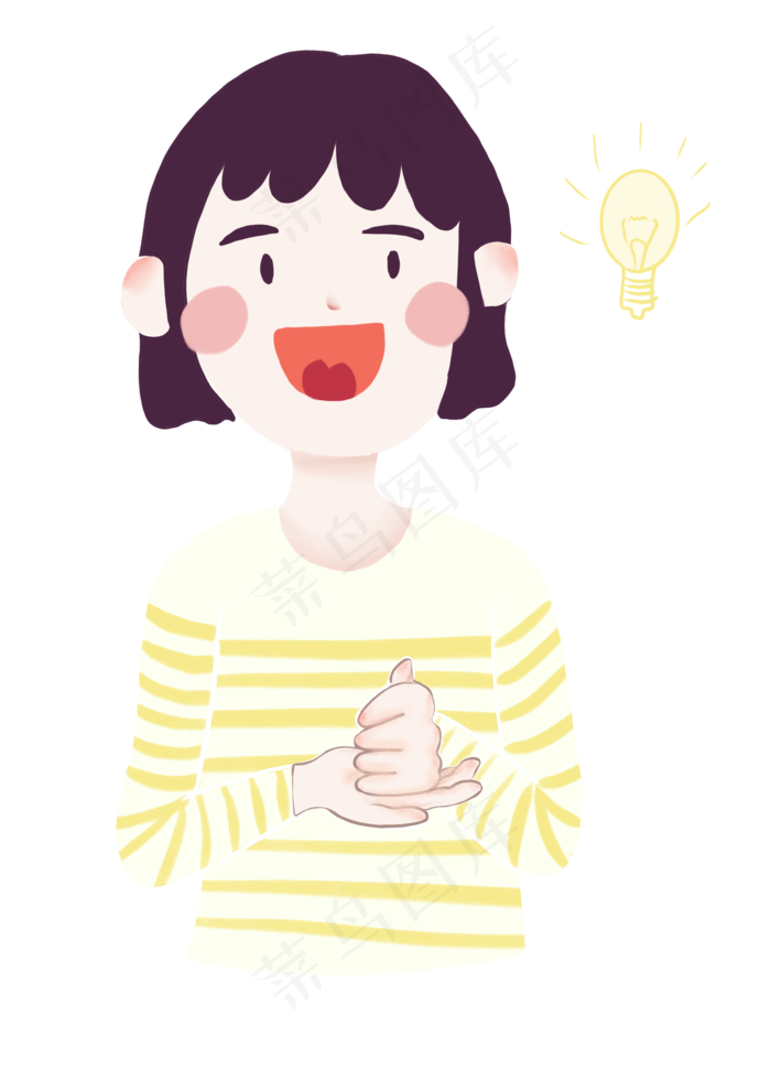 菜鸟图库提供高质量设计素材下载, 本素材作品名称为想通问题的瞬间的