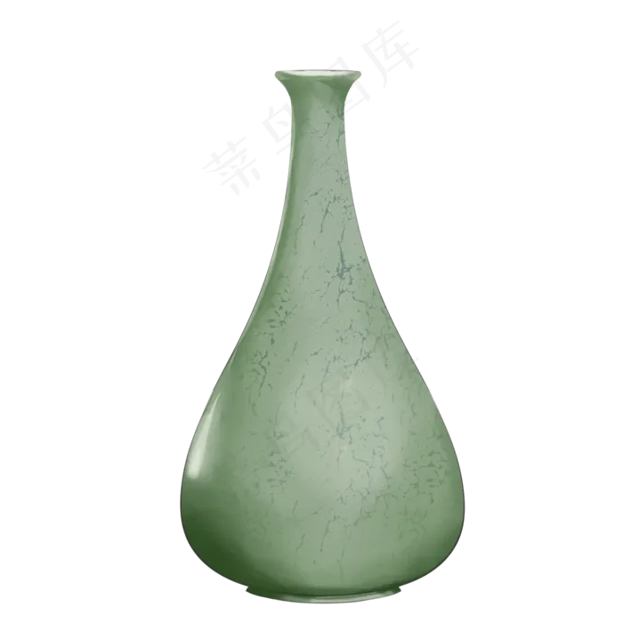 中国风绘制古董花瓶,免抠元素