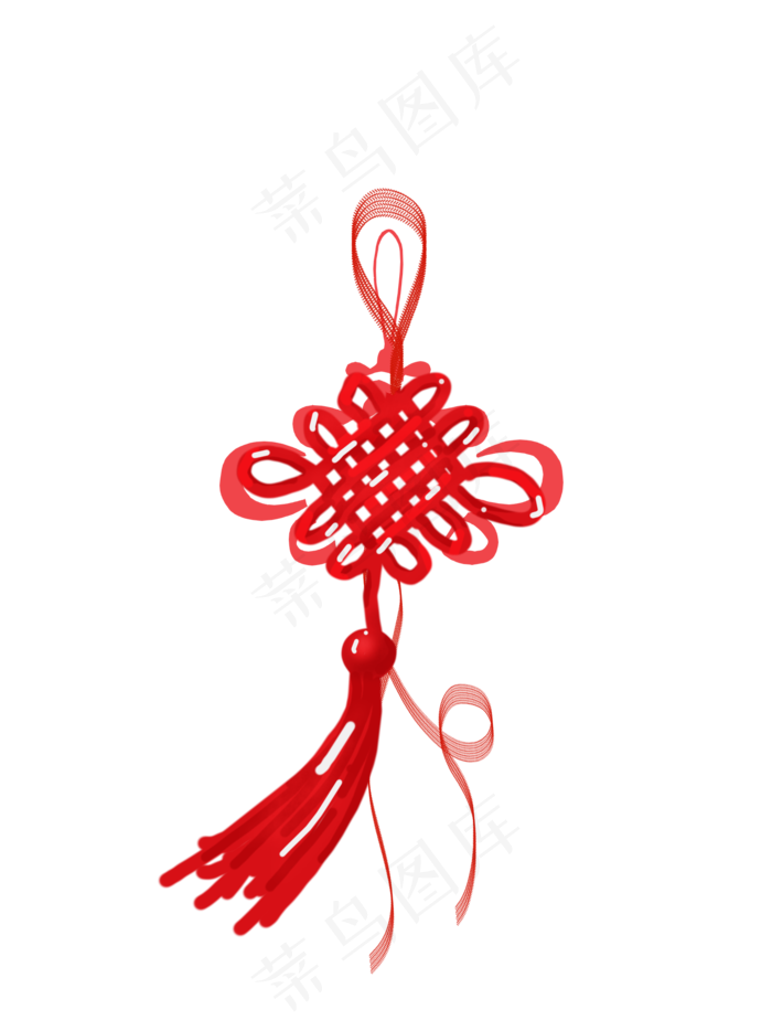新年经典中国结手绘装饰免抠元素1417x1890dpi300psd模版下载