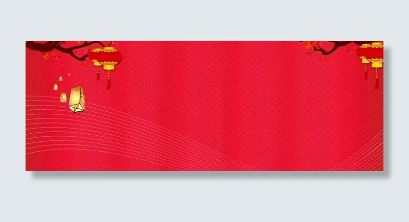 红色中国风春节banner