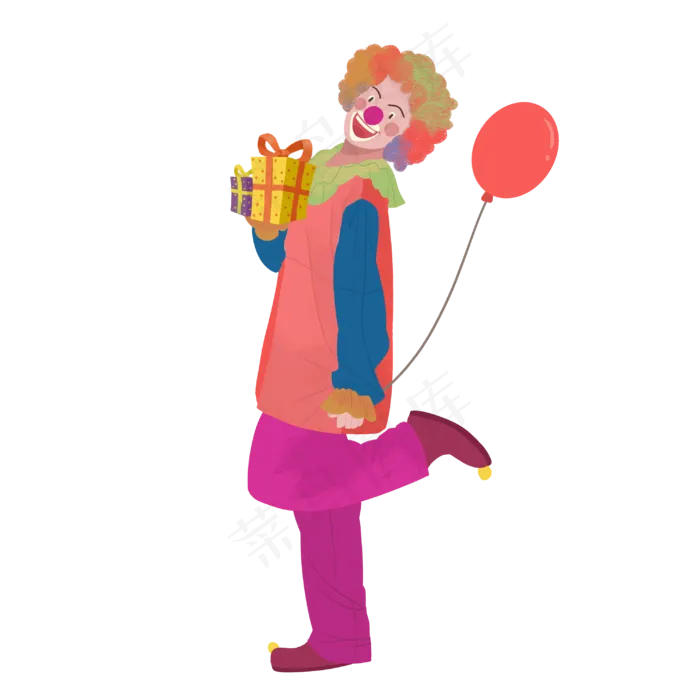 小丑愚人节气球4月1日马戏团PNG